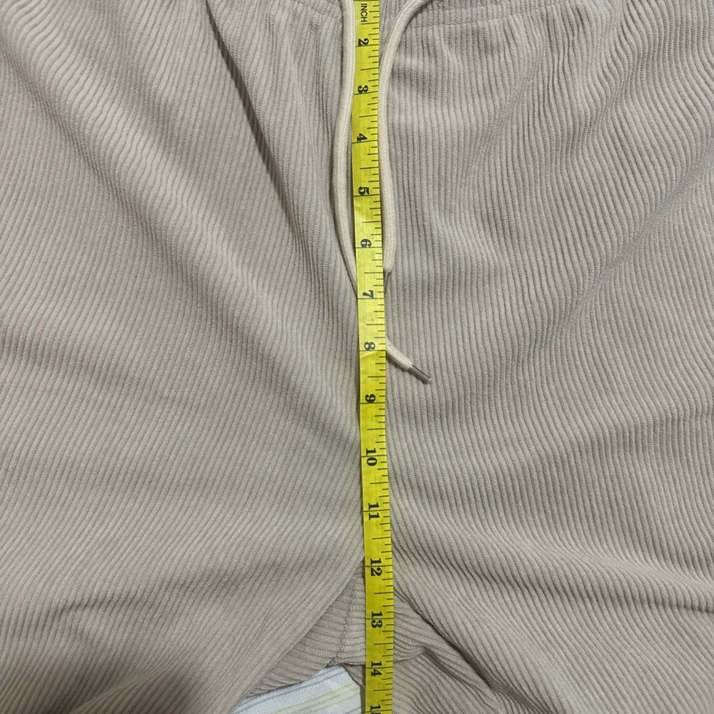 Cream Corduroy Wide Leg Pants - Picture 7 of 8